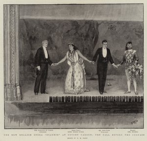 La nueva ópera inglesa Diarmid en Covent Garden, la llamada antes del telón